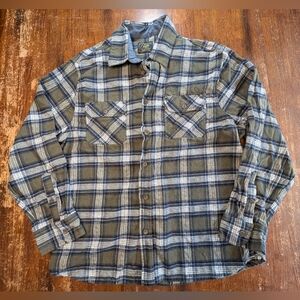 Jach's Plaid Button Up Shirt Casual Comfortable Country Farm Flannel Cotton L